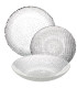 Set of 18 plates glass