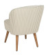 Armchair beige and green stripes 54x64x73cm