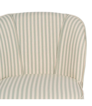 Armchair beige and green stripes 54x64x73cm