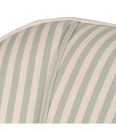 Armchair beige and green stripes 54x64x73cm
