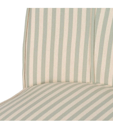 Armchair beige and green stripes 54x64x73cm