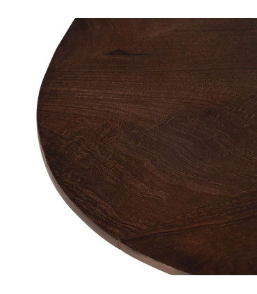 Table basse ovale en bois de manguier 110x60x43cm