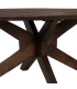 Table basse ovale en bois de manguier 110x60x43cm