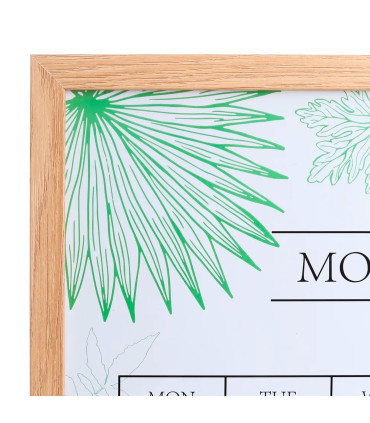 Tableau mémo mural planificateur mensuel 40x2x60cm