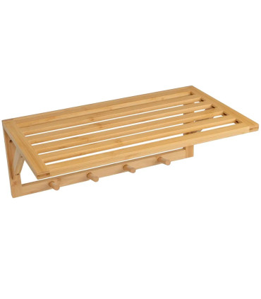 Wall Coat Rack bamboo 50x30x20cm