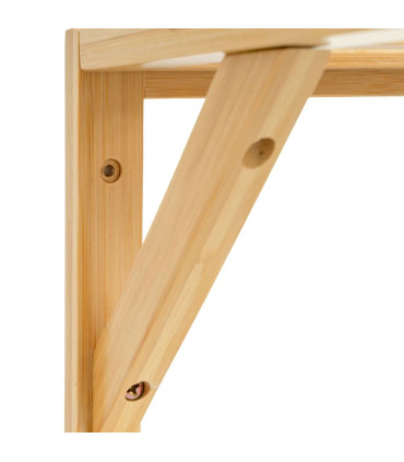 Wall Coat Rack bamboo 50x30x20cm