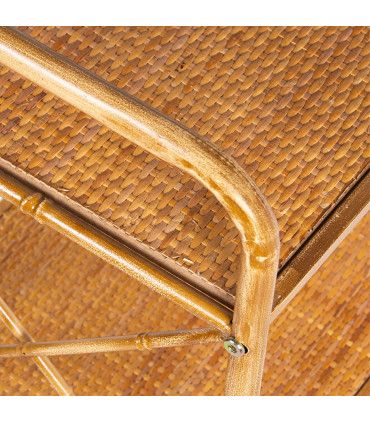 Nightstand METAL 37x29x68cm