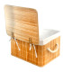 Set de 3 malles bambou 40x30x23cm