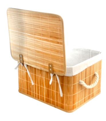 Set de 3 malles bambou 40x30x23cm