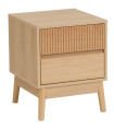 Table de chevet 2 tiroirs 40x39x48cm