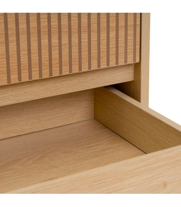Table de chevet 2 tiroirs 40x39x48cm