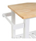Desserte de cuisine sur roulettes blanche 56x39x85cm
