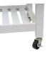 Desserte de cuisine sur roulettes blanche 56x39x85cm