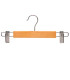 Set of 3 Wooden and Metal Clip Hangers – Pants, Skirts & Clothes