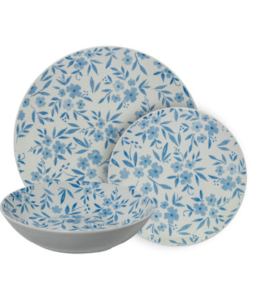 Set of 18 plates