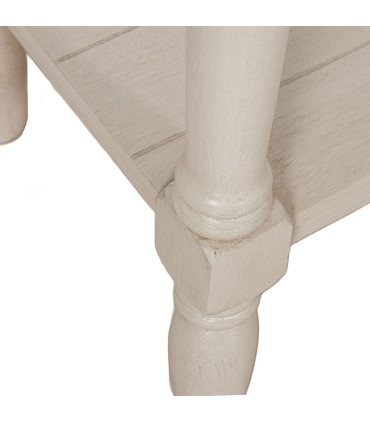 Console classique en bois blanc 2 tiroirs 110x28x75cm