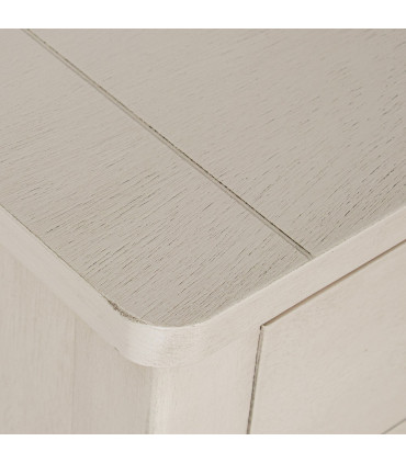 Console classique en bois blanc 2 tiroirs 110x28x75cm