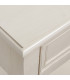 Console classique en bois blanc 3 tiroirs 120x28x81cm