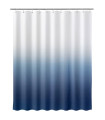 Rideau de douche dégradé bleu et blanc 180x200cm