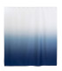 Rideau de douche bleu et blanc 180x200cm