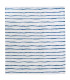 Rideau de douche bleu et blanc rayures 180x200cm