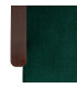Green Chenille Fabric Armchair with Dark Wood Legs 67×79×84 cm