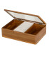 jewelery Box acacia wood and Glass 24x16x6.5cm