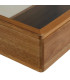 jewelery Box acacia wood and Glass 24x16x6.5cm