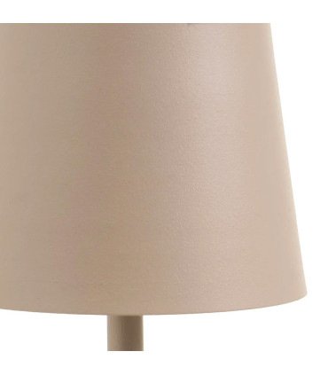 Lampe à poser en métal beige LED sans fil 9x9x27cm