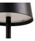 Table Lamp LED metal black wireless 9x9x27cm