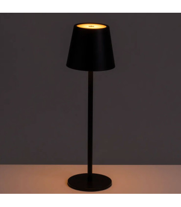 Table Lamp LED metal beige wireless 11x11x37cm