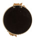 Miroir classique rond beige et doré 14x2x16cm