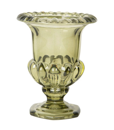 Small Vase Glass green 12x12x14cm