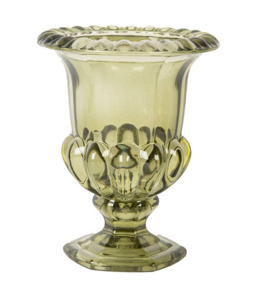 Small Vase Glass green 12x12x14cm