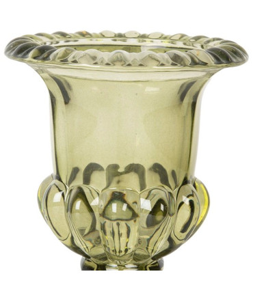 Small Vase Glass green 12x12x14cm
