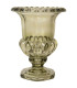 Vase vasque en verre vert 18x18x22cm