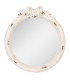 Miroir classique rond blanc 48x6x52cm