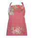 Tablier de cuisine en coton rose fleuri 70x85cm
