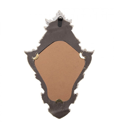 Miroir classique en bois blanc 27x5x42cm