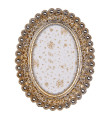 Photo Frame oval silver and gold 10x15cm