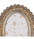 Photo Frame oval white and gold 13x18cm