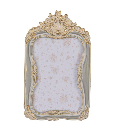 Photo Frame Resine grey and gold 10x15cm