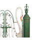 Garden door green metal 132x31x138cm