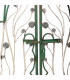 Garden door green metal 132x31x138cm
