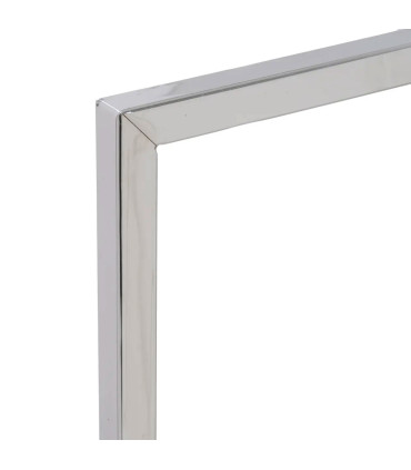 Porte serviette sur pied en métal argenté 3 bras 45x22x85cm