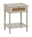 Bedside Table Wood grey 48x40x61.5cm