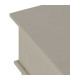 Table de chevet classique en bois gris clair 1 tiroir 48x40x61.5cm