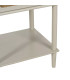 Table de chevet classique en bois gris clair 1 tiroir 48x40x61.5cm