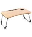 Wood and Metal Bed Tray with tray 60x40x26cm