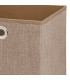 Panier de rangement cube taupe 31x31x31cm